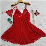 لباس خواب زنانه برند لاو سکرت دارای دو سایز لارج و ایکس لارج رنگ قرمز کد8812