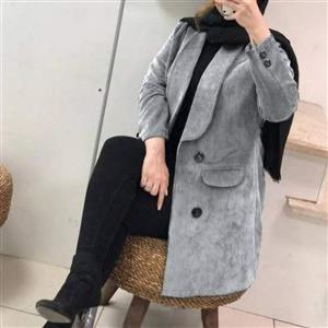 مانتو مخمل کبریتی فری سایزدر سه سایزیک، دو، سه