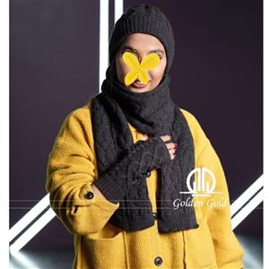 ست شالگردن و کلاه و ساق دست زنانه