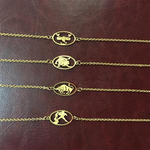 دستبند ماه تولدت  زنانه جنس استیل رنگ ثابت