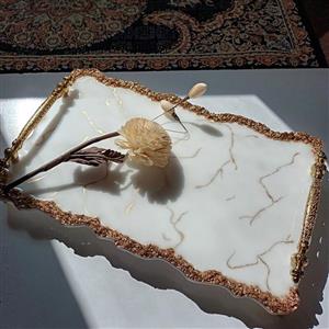 سینی تمام رزین،ساخته شده از بهترین رزین اپوکسی کره ای،قابل شستشو و استفاده ،سبک و کاربردی