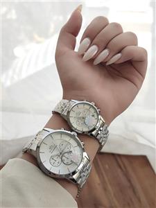 ساعت مردانه و زنانه ست الگانس موتور ژاپن با گارانتی یکساله elegance