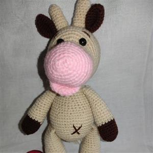 عروسک دست بافت طرح جناب گاو