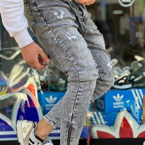 شلوار جین مردانه دم پا زیپ زاپ دار و ساده در رنگ عای متفاوت و جدید