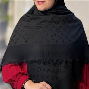 روسری مشکی نگین دار قواره بزرگ