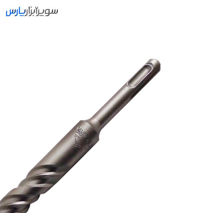 مته 4 شیار 4 الماسه نمره 16 طول 26 سانتی متر ولف