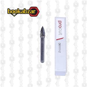 فرز فرم الماسه مخروطی گنبدی نوک تیز شیار باز قطر 8 برند Procut