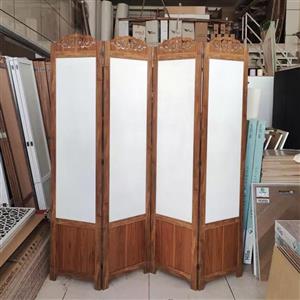 پاراوان پارتیشن چهارلنگه گردویی سبک و قابل حمل و تاشو از جنس MDF