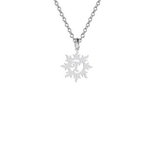 گردنبند هایکا گالری طرح خورشید و حرف T کد ha828