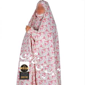 چادر نماز ساده و مقنعه آستین دار ست