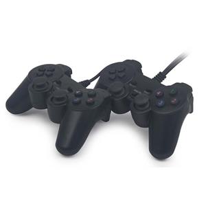 دسته بازی کامپیوتر دوبل شوک دار ساده Dual Shock Computer Gamepad Double Analog 