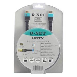 کابل HDMI دی نت مدل HDTV 2.0 طول 5 متر D net Cable 5m 
