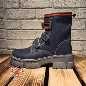 نیم بوت جین زنانه  کد 6654