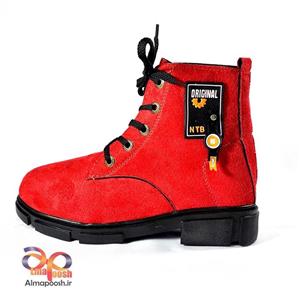 نیم بوت قرمز زنانه کد 99998