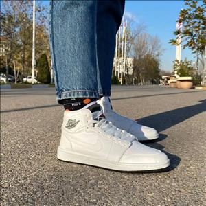 کتونی نایک ایر جردن وان ساق بلند سفید تمام