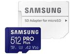 کارت حافظه MicroSDXC سامسونگ مدل Samsung PRO Plus UHS-I U3 A2 V30 ظرفیت 512 گیگابایت