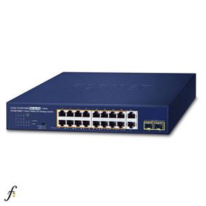 سوئیچ شبکه 16 پورت گیگابیت PoE با دو پورت کمبو SFP انکاتک NKTECH مدل NK3216S