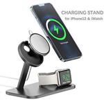 AF E9 desktop 3-in-1 wireless charging holder – black ACEFAST