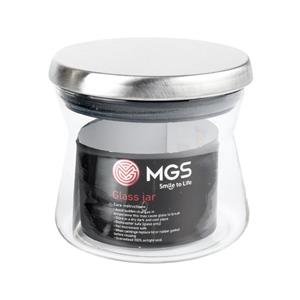 جا حبوبات شیشه ای MGS با درب استیل 300CC – کد B300S