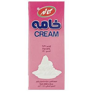  خامه نیم چرب کاله 200 گرمی