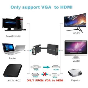 مبدل VGA به HDMI اونتن مدل OTN-5138 ONTEN OTN-5138 VGA To HDMI Adapter