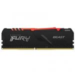 رم تک کاناله کینگستون مدل FURY Beast RGB CL16 حافظه 32 گیگابایت فرکانس 3200 مگاهرتز