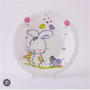 سرویس غذاخوری کودک آرکوپال 5 تکه طرح دختر و گربه