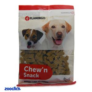 تشویقی جویدنی سگ فلامینگو با طعم مرغ Flamingo Chew’n Snack Bones With Chicken 