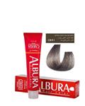 رنگ مو آلبورا شماره C8-9.1 بلوند دودی خیلی روشن ALBURA PROFESSIONAL HAIR DYE ASH  SERIES NUMBER C8-9.1 100M