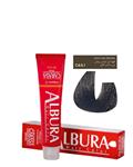 رنگ مو آلبورا شماره C4-5.1 قهوه ای دودی روشن ALBURA PROFESSIONAL HAIR DYE ASH  SERIES NUMBER C4-5.1 100M