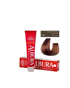 رنگ مو آلبورا شماره 7.57 بلوند دارچینی ALBURA PROFESSIONAL HAIR DYE  CINNAMON  SERIES NUMBER 7.57 100M