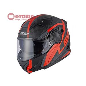 کلاه کاسکت LS2 مدل Vortex کربن قرمز