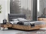 تخت خواب چوب و فلز B124