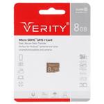 کارت حافظه‌ microSDHC وریتی مدل 633x کلاس 10 استاندارد UHS-I U1 سرعت 95MBps ظرفیت 8 گیگابایت