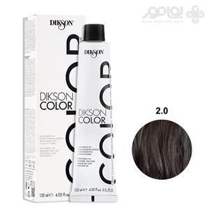 رنگ موی بدون سولفات دیکسون شماره 2.0 رنگ قهوه ای تیره حجم 120 میل