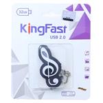 فلش 32 گیگابایت فانتزی طرح نوت موسیقی کینگ فست KING FAST