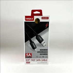 کابل فست شارژ ایفون هیسکا LX831
