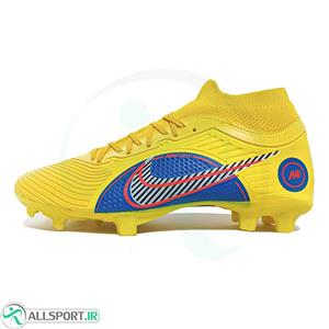 کفش فوتبال نایک مرکوریال ساق دار طرح اصلی Nike Mercurial Suoerfly Yellow 