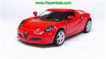 ماشین اسباب بازی آلفا (ALFA ROMEO 4C 2013 BY KINSMART) قرمز 