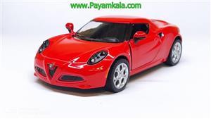 ماشین اسباب بازی الفا ALFA ROMEO 4C 2013 BY KINSMART قرمز 