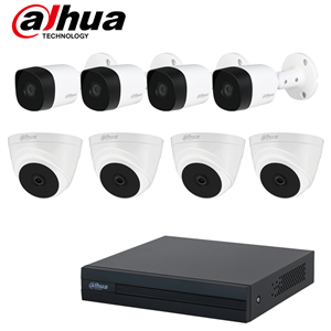 پک دوربین مداربسته 8 کانال 2 مگاپیکسل HDCVI داهوا مدل T1-B2A21