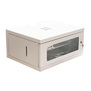 رک 6 یونیت درب فریم شیشه عمق 45 سفید