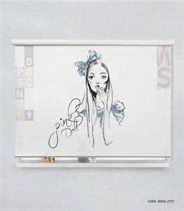 پرده شید اتاق کودک دخترانه مدل Girls
