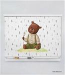 پرده شید اتاق کودک پسرانه طرح خرس مدل Smart Bear