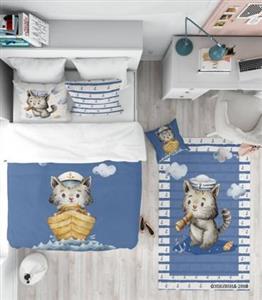 روتختی کودک پسرانه 4 تکه طرح گربه ملوان مدل Sailor Cat