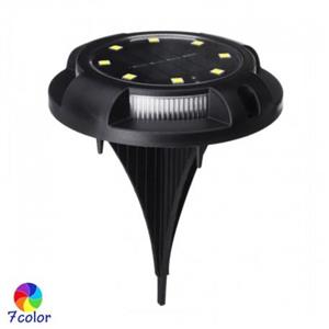 چراغ دفنی خورشیدی چند رنگ دارای 8 LED