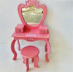 میز آرایش چوبی کودک