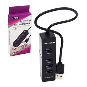 هاب 4 پورت USB3.0 ونتولینک Venetolink 9019 