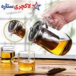 قوری دسته دار پیرکس شعله مستقیم ایگوری در سه سایز 