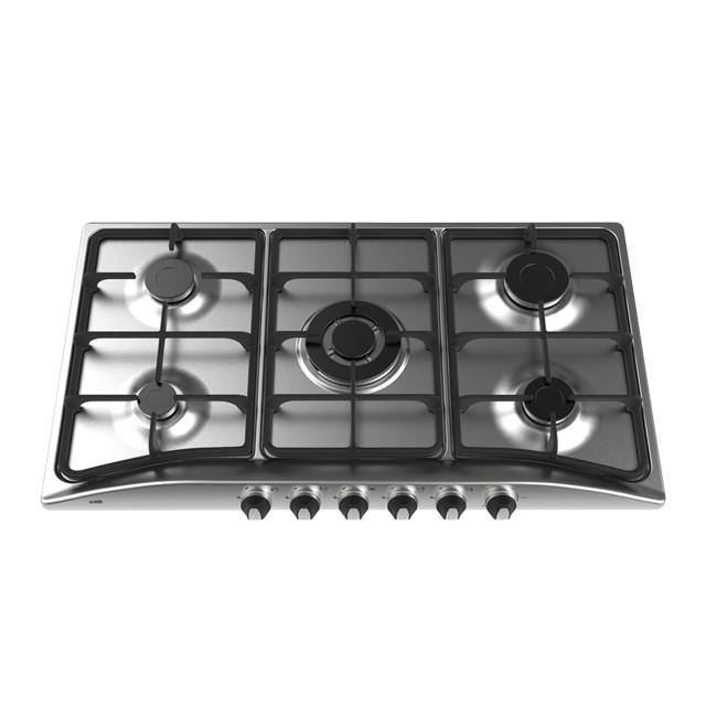 اجاق گاز صفحه ای آلتون مدل S501 T استیل 5 شعله